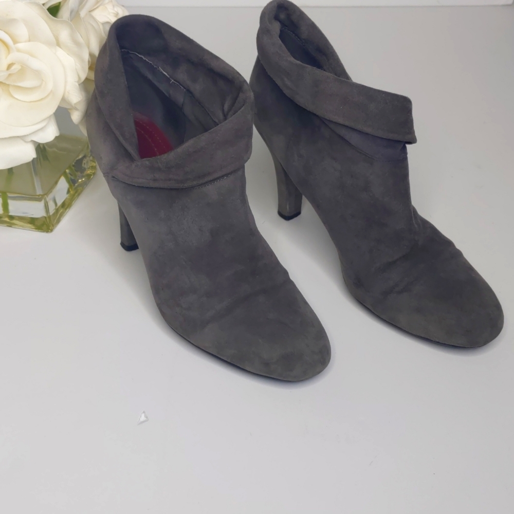 Enzo Angiolini Gray Ankle Boots Booties Size 8 Medium